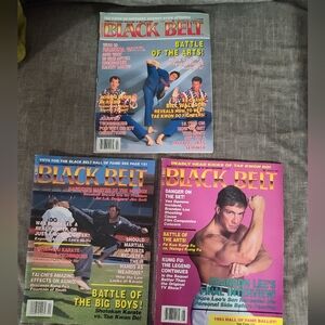 Black Belt Magazine Collection. 1993, Lot Of 3 Magazines